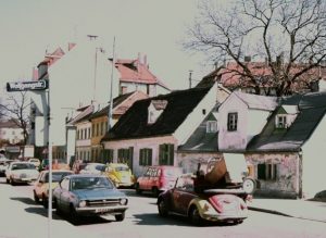 historisches Foto von parkenden Autos in Haidhausen